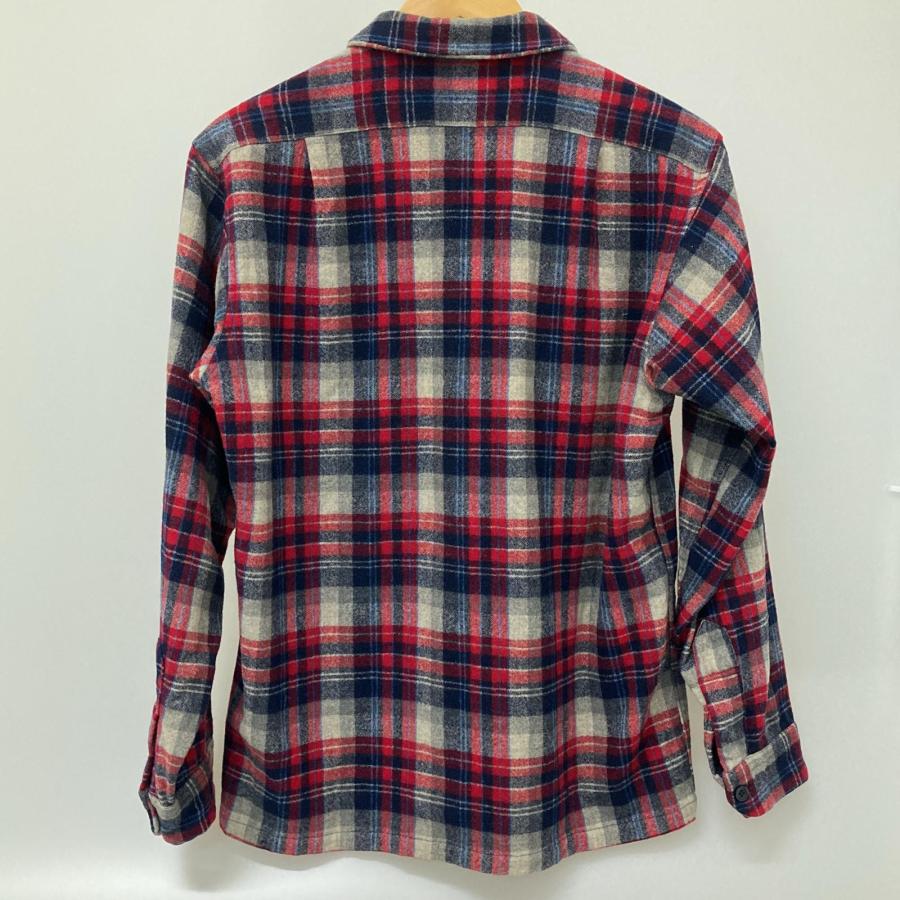 □□70s PENDLETON 長袖チェックシャツ　 USA製　Ｍサイズ レッド 古着 □□ 70s PENDLETON 長袖チェックシャツ USA製 Mサイズ レッド 古着