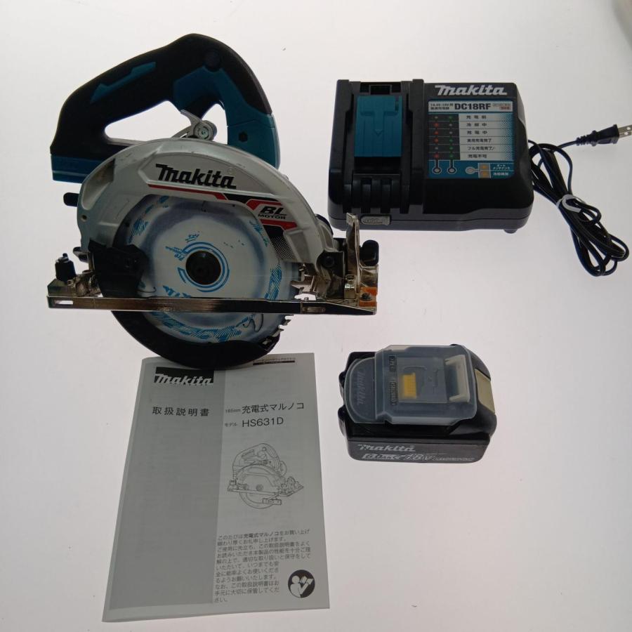 □□ MAKITA マキタ 165mmコードレス丸のこ 18V HS631DGXS やや傷や
