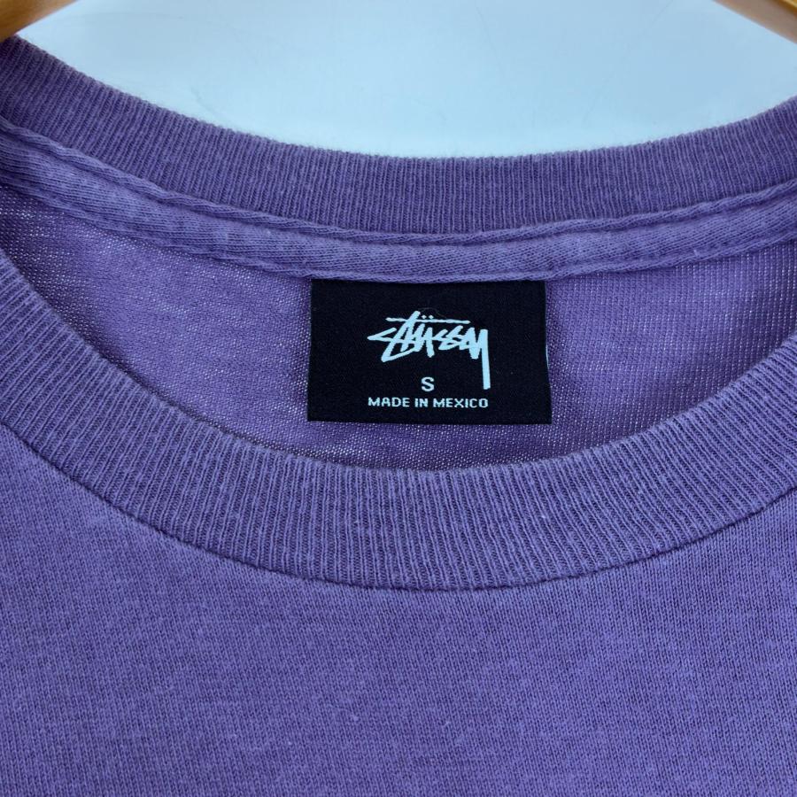 STUSSY（ステューシー） Tシャツ SIZE S 古着 パープル 傷や汚れあり