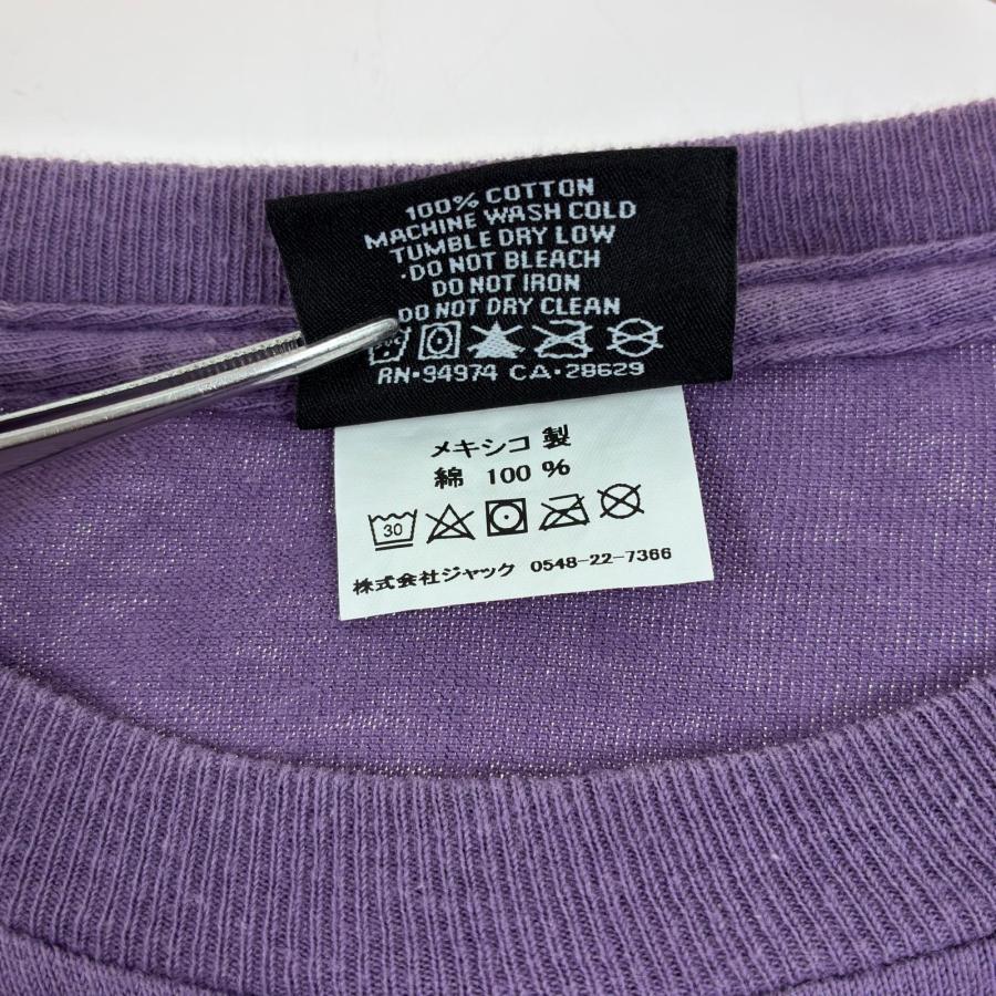 STUSSY（ステューシー） Tシャツ SIZE S 古着 パープル 傷や汚れあり