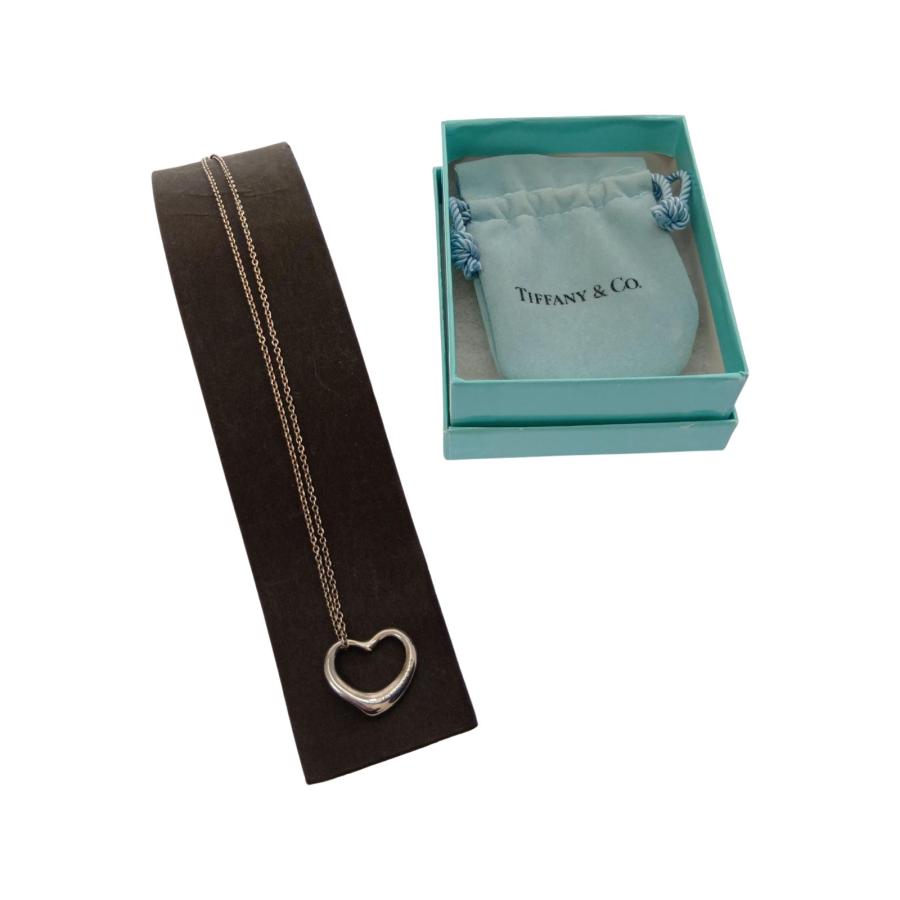 ティファニー　ハート　ネックレス　やや汚れ小傷あり　付属品なし TIFFANY&Co.（ティファニー） □□ Tiffany & Co. オープンハート