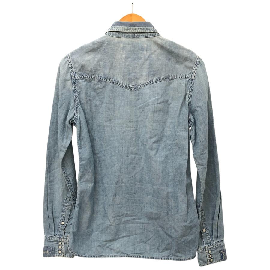 レミレリーフ　スタッズ　デニムシャツ　XL極美品　 ウエスタンダンガリー シャツ □□ REMI RELIEF レミレリーフ シャツ デニムウエスタンシャツ リペア