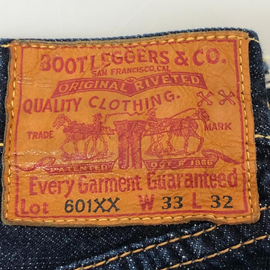 □□ BOOTLEGGERS ジーンズ 601XX SIZE W33×L32 古着 インディゴ 傷や