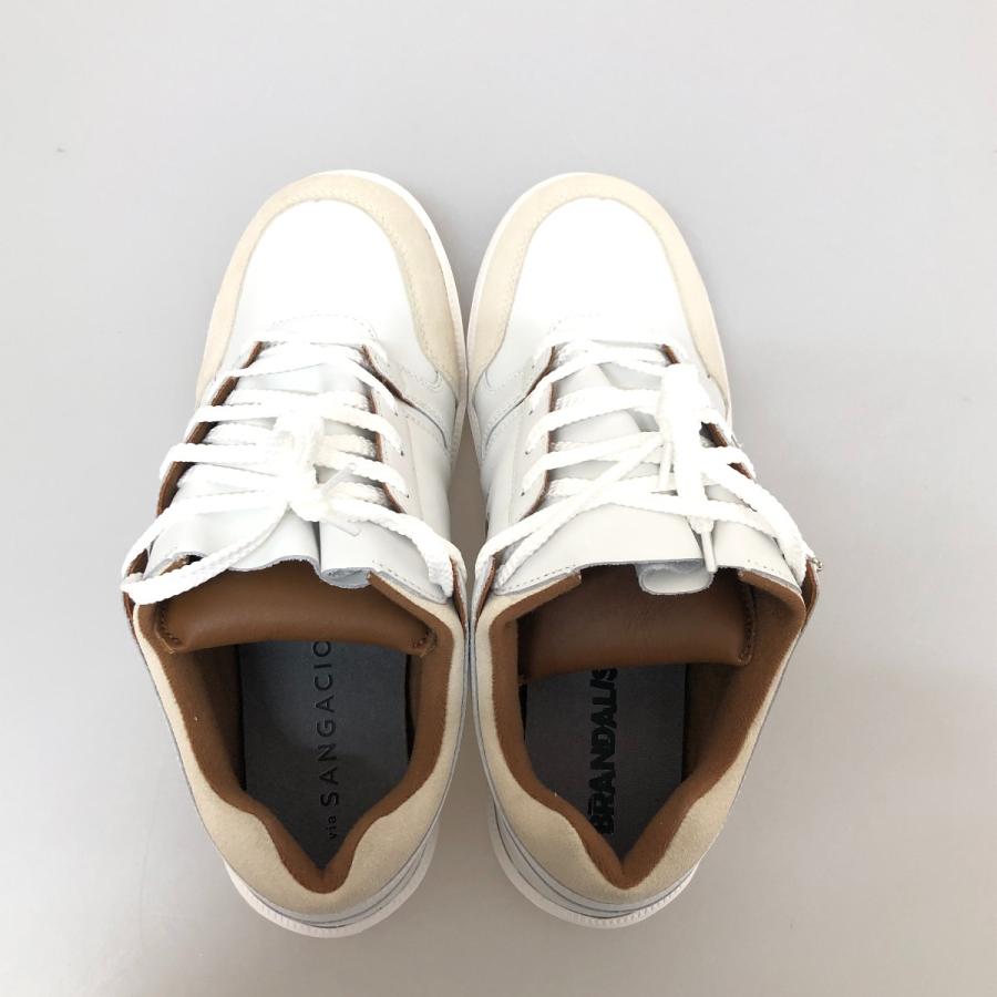 SANGACIO BRANDALISED スニーカー SIZE 28cm ホワイト やや傷や汚れ 