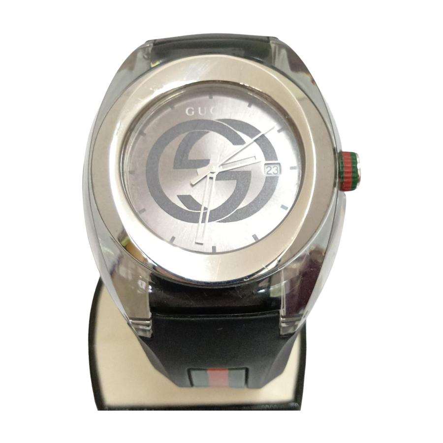GUCCI グッチ/シンクシェリーライン ラバーウォッチ/クオーツ/137.1/185*****/ABランク/71【中古】 GUCCI（グッチ） 腕時計 SYNC シンク シェリー ラバー クオーツ 137.1