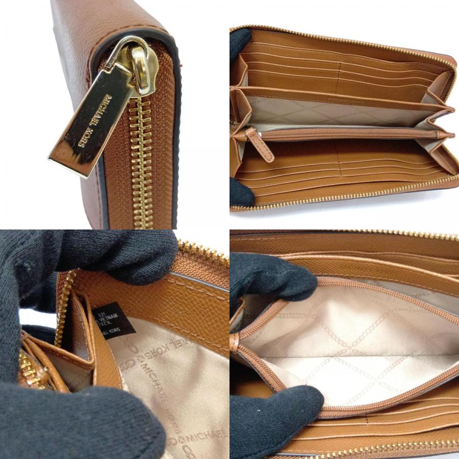 MICHAEL KORS（マイケルコース） 長財布 ラウンドファスナー ブラウン 
