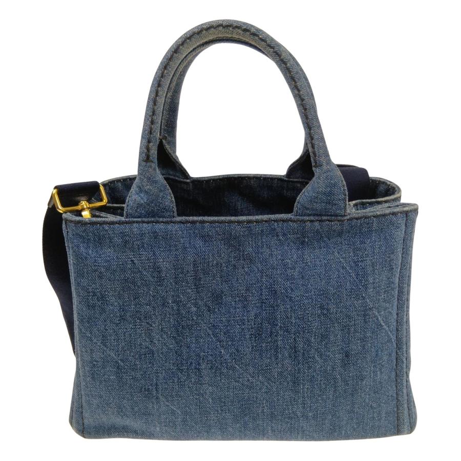 PRADA カナパ デニム ハンドバッグ PRADA（プラダ） カナパ デニム 2WAYショルダーバッグ ハンドバッグ