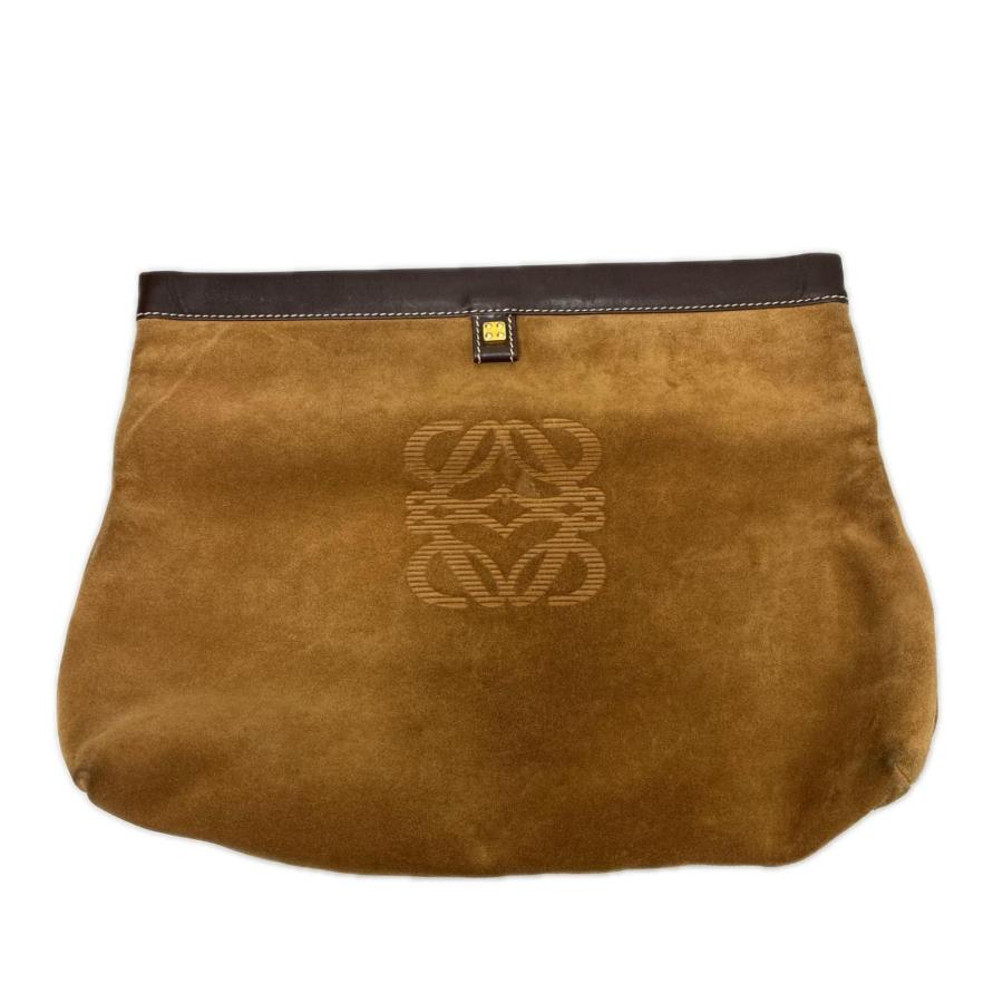ロエベ LOEWE アナグラム ヴィンテージ レザー スエード クラッチバック LOEWE（ロエベ） バッグ クラッチバッグ セカンドバッグ 型押し