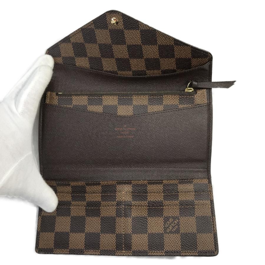 【美品】ルイヴィトン ダミエ ポルトフォイユ ジョセフィーヌ 長財布 エベヌ LOUIS VUITTON（ルイ・ヴィトン） ## 長財布 ダミエキャンバス
