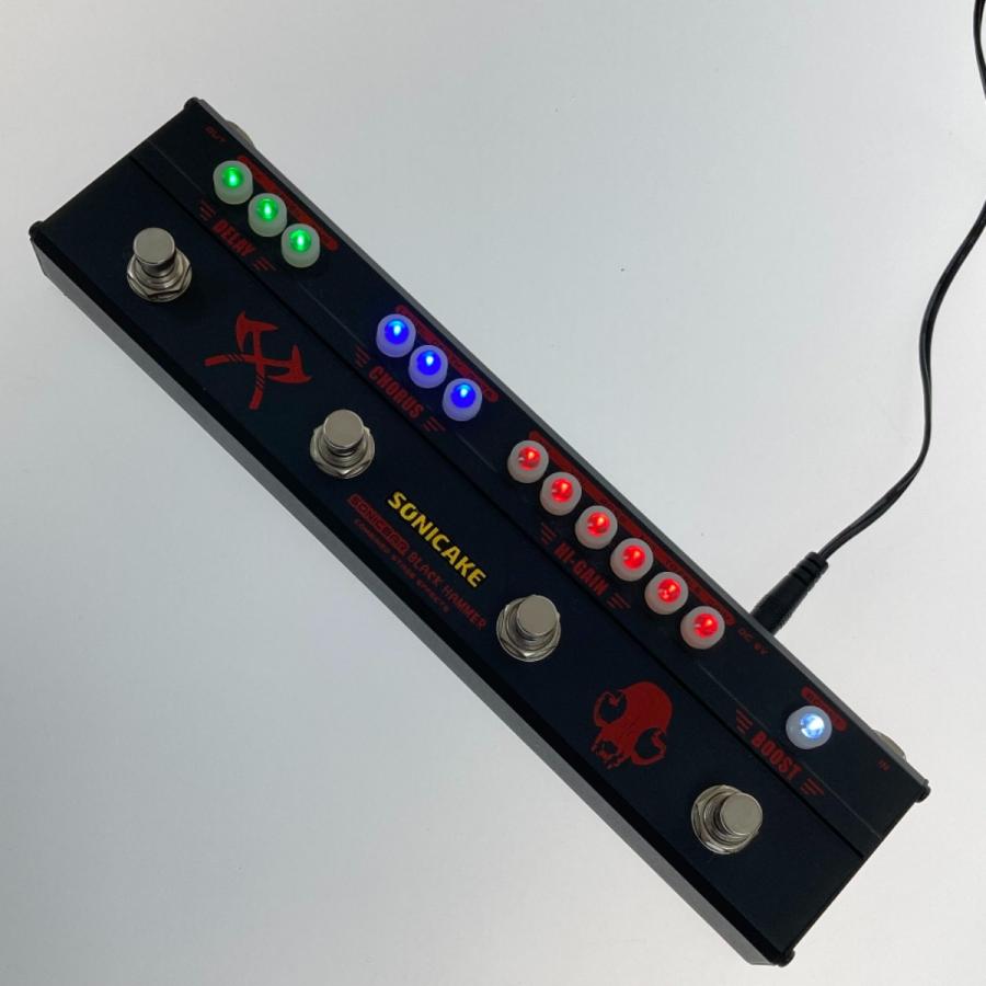 楽器 SONICAKE Black Hammer QCE-30 Sonicake QCE-30 Black Hammer Multi Effects Pedal for Heavy Metal