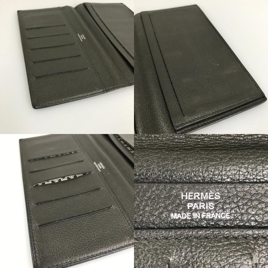 HERMES（エルメス） ## 2つ折り 長財布 札入れ シチズンツイル T刻印