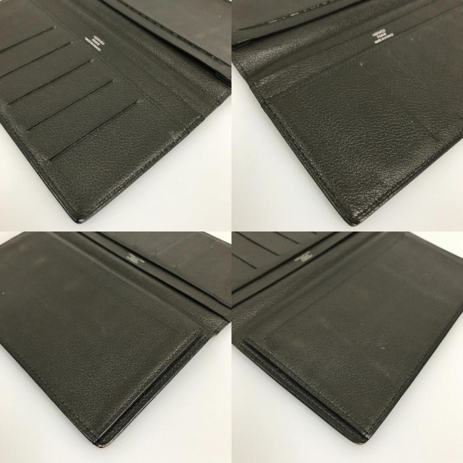 HERMES（エルメス） ## 2つ折り 長財布 札入れ シチズンツイル T刻印