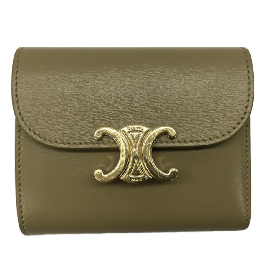 CELINE ## セリーヌ スモール トリオン フラップ ウォレット 10D783 