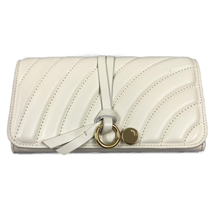 ##Chloe クロエ アルファベット 長財布  CHC18UP715A04119 ナチュラルホワイト Chloe（クロエ） ## アルファベット 長財布 CHC18UP715A04119 ホワイト