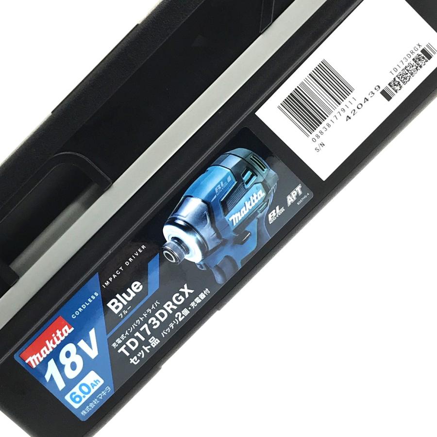 MAKITA マキタ 18V 充電式インパクトドライバ TD173DRGX ブルー MAKITA マキタ 18V 充電式インパクトドライバ TD173DRGX ブルー