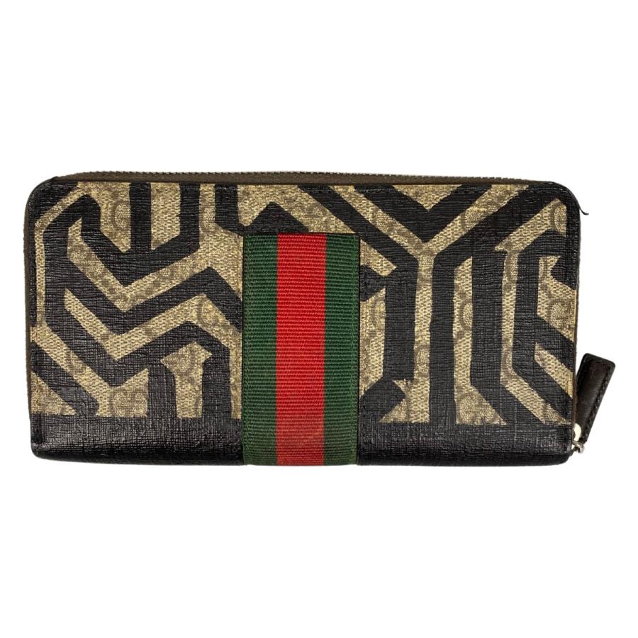 GUCCI ## グッチ 長財布 ラウンドファスナー GGスプリーム