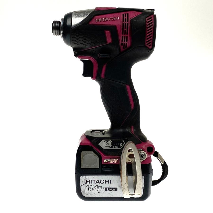 HITACHI 日立 14.4V コードレスインパクトドライバ WH14DDL 2LSCK 充電 