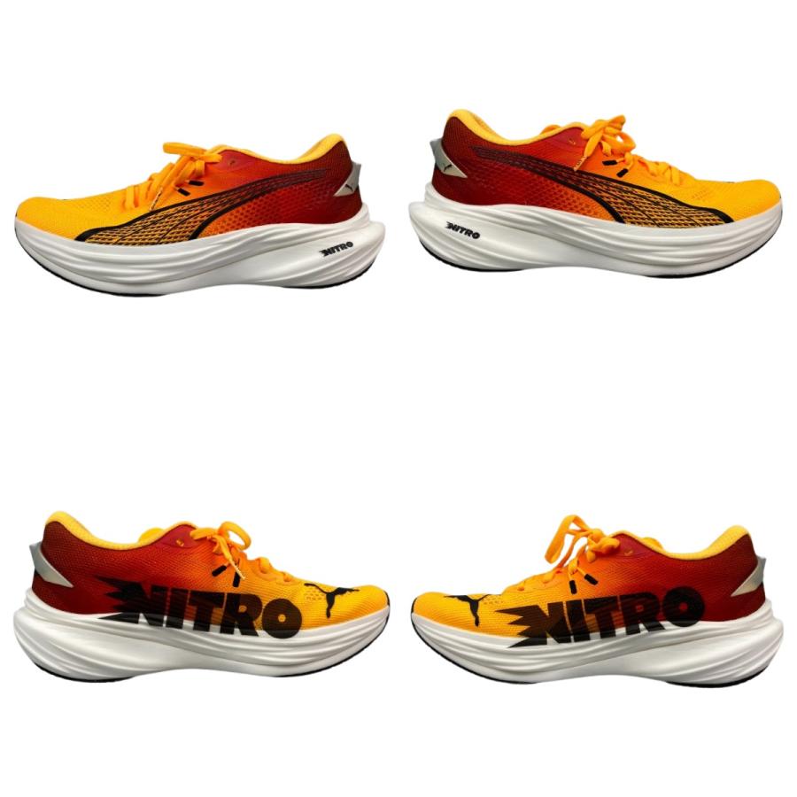 PUMA（プーマ） ## ディヴィエイト ニトロ 3 ランニングシューズ 26cm 310474 01 Sun Stream-Sunset ...