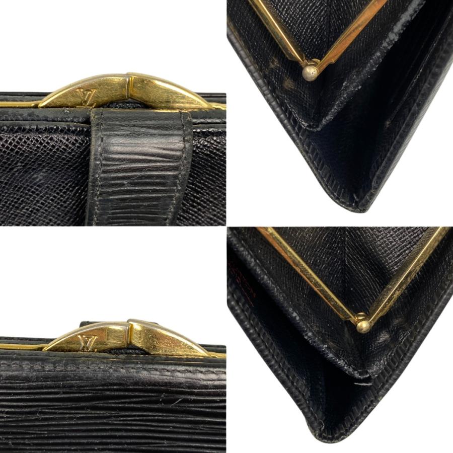 LOUIS VUITTON◇コンチネンタルヴィエノワ_エピ/レザー/BLK/M63252