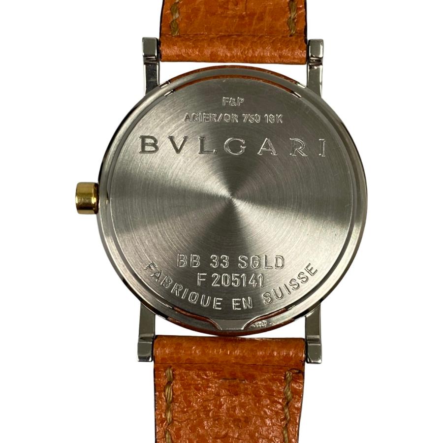 BVLGARI（ブルガリ） ## 腕時計 18K 黒文字盤 クォーツ 稼働品 BB33