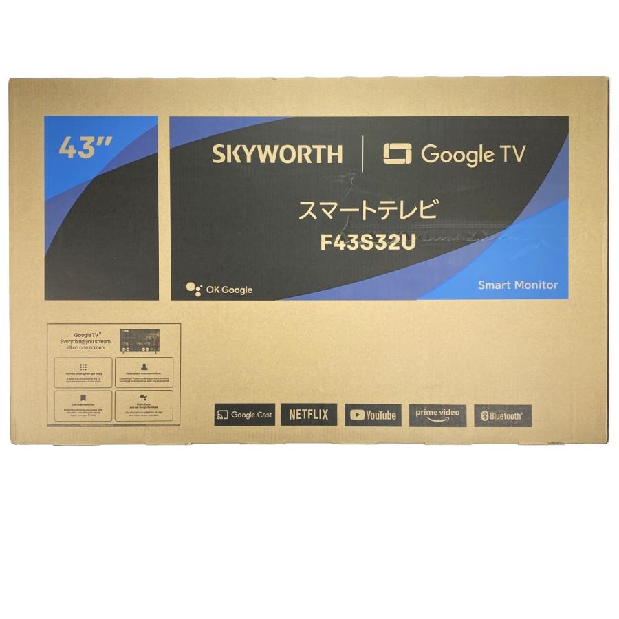 SKYWORTH スカイワース スマートテレビ F43S32U 43インチ 2025年製 未