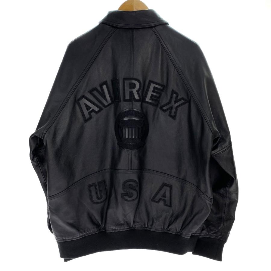 AVIREX アヴィレックス レザージャケット 6121039 ブラック サイズXL 