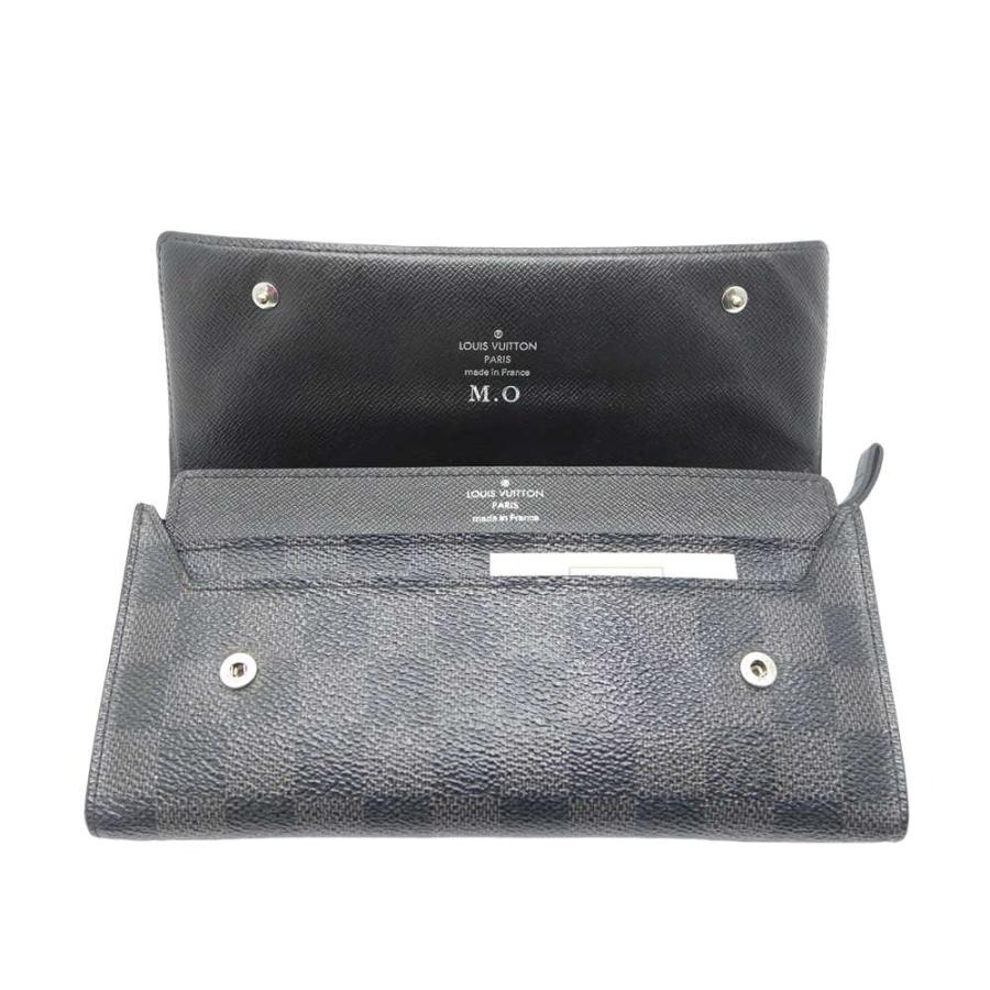 LOUIS VUITTON◇ポルト・フォイユ・ロン・モデュラブル_ダミエ・グラ