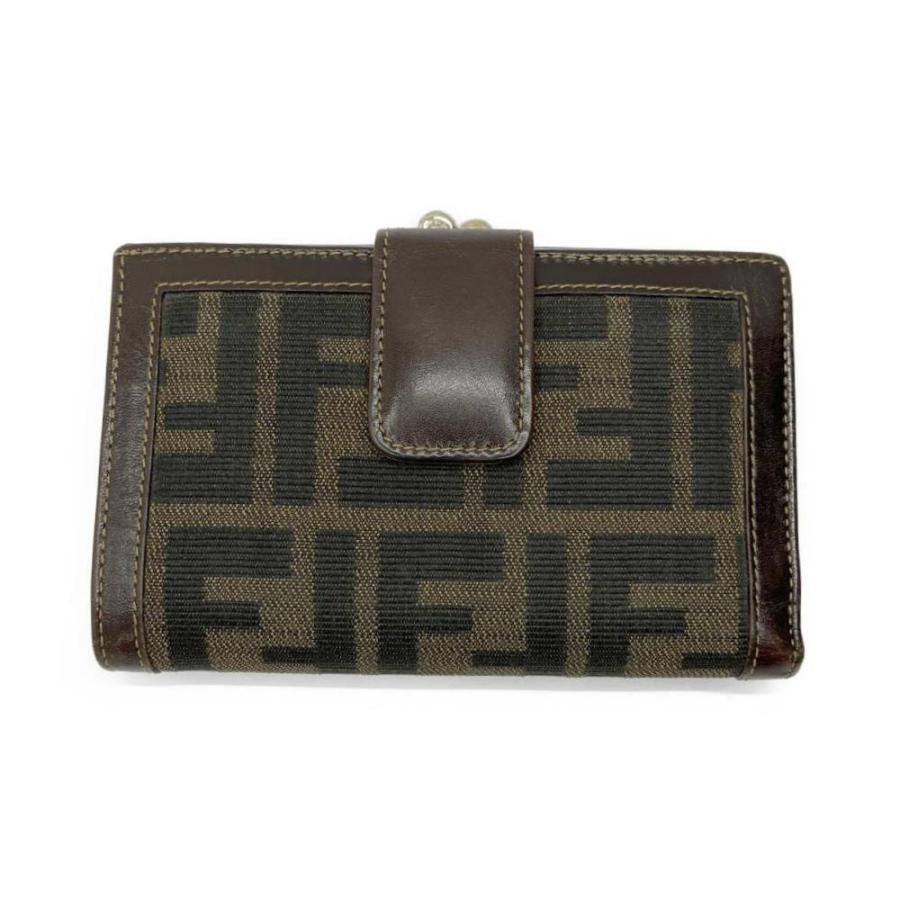 FENDI（フェンディ） ◇◇ 2つ財布 がま口財布 ズッカ T5687 やや傷や