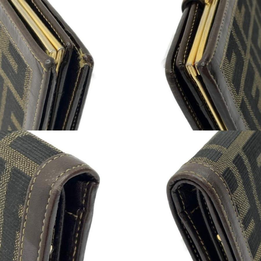 FENDI（フェンディ） ◇◇ 2つ財布 がま口財布 ズッカ T5687 やや傷や