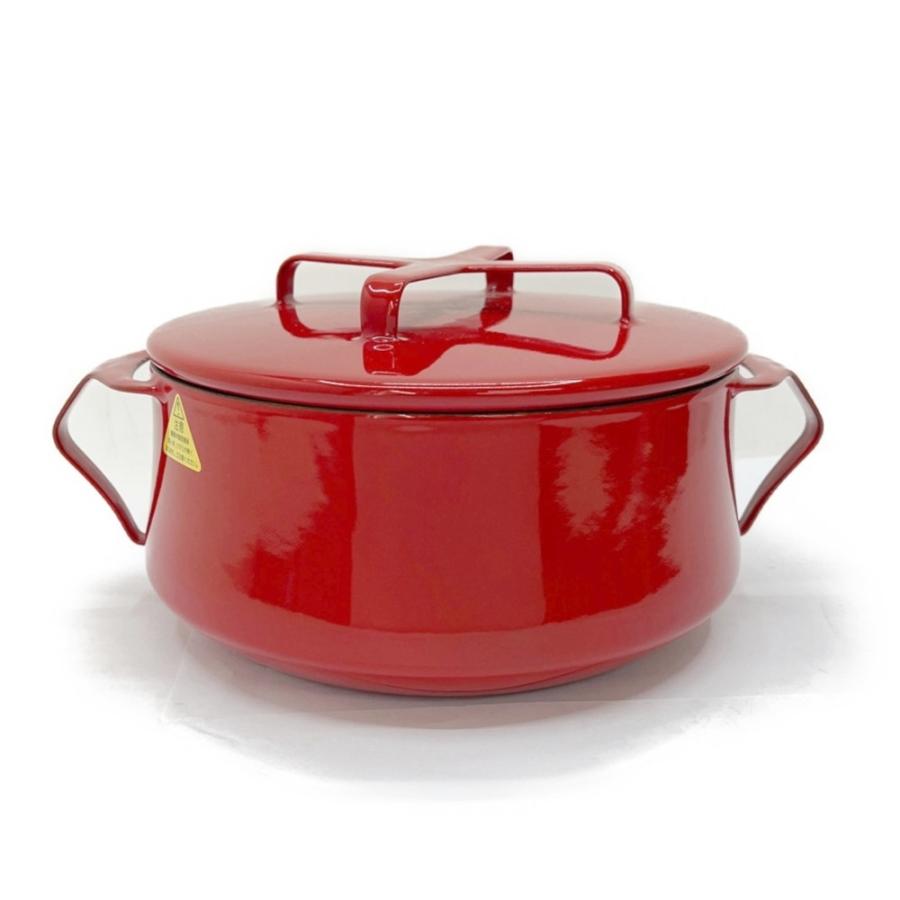DANSK レッド 28cm 両手鍋 ホーロー DANSK/ダンスク/片手鍋(18cm