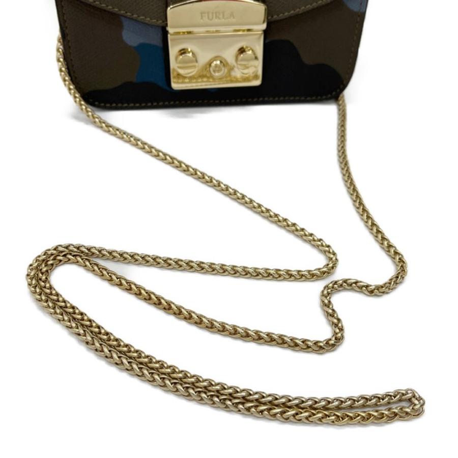 FURLA（フルラ） ◇◇ メトロポリス チェーンショルダーバッグ 迷彩柄 