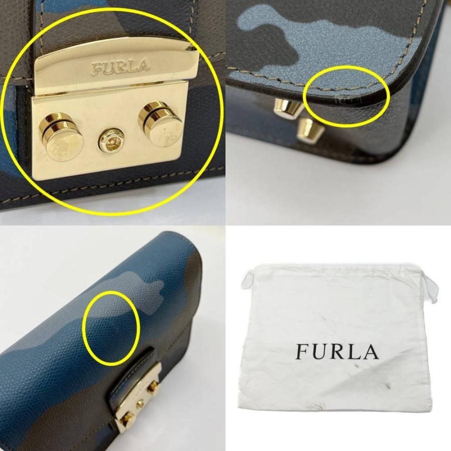 FURLA（フルラ） ◇◇ メトロポリス チェーンショルダーバッグ 迷彩柄 