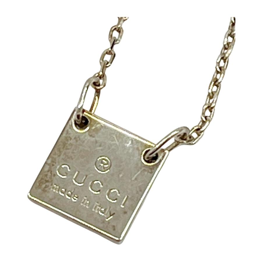 GUCCI（グッチ） ◇◇ スクエアプレートネックレス SV925 472AR刻印 傷