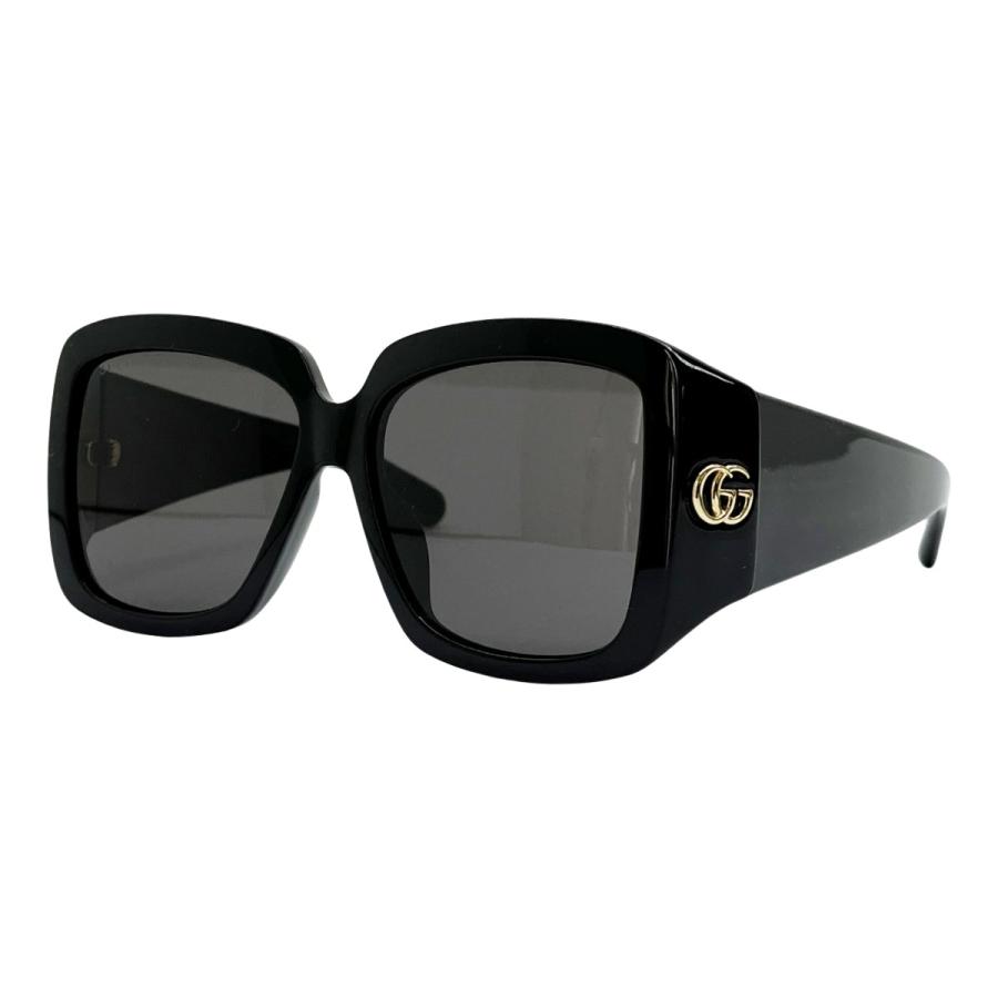 GUCCI グッチ スクエアフレーム サングラス キズ有り GG1402SA 001 55/15-135 M ブラック GUCCI（グッチ） スクエアフレーム サングラス キズ有り GG1402SA 001