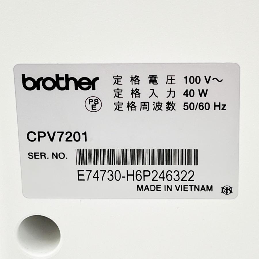 ◆◆ Brother ブラザーコウギョウ 電子ミシン コンピューターミシン 2016年製 CPV7201 やや傷や汚れありの画像