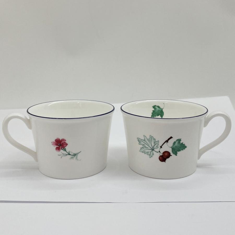 ◆◆ Wedgwood ウェッジウッド カップ\u0026ソーサー プレート フルーツシンフォニー 2客・2枚セット やや傷や汚れありの画像