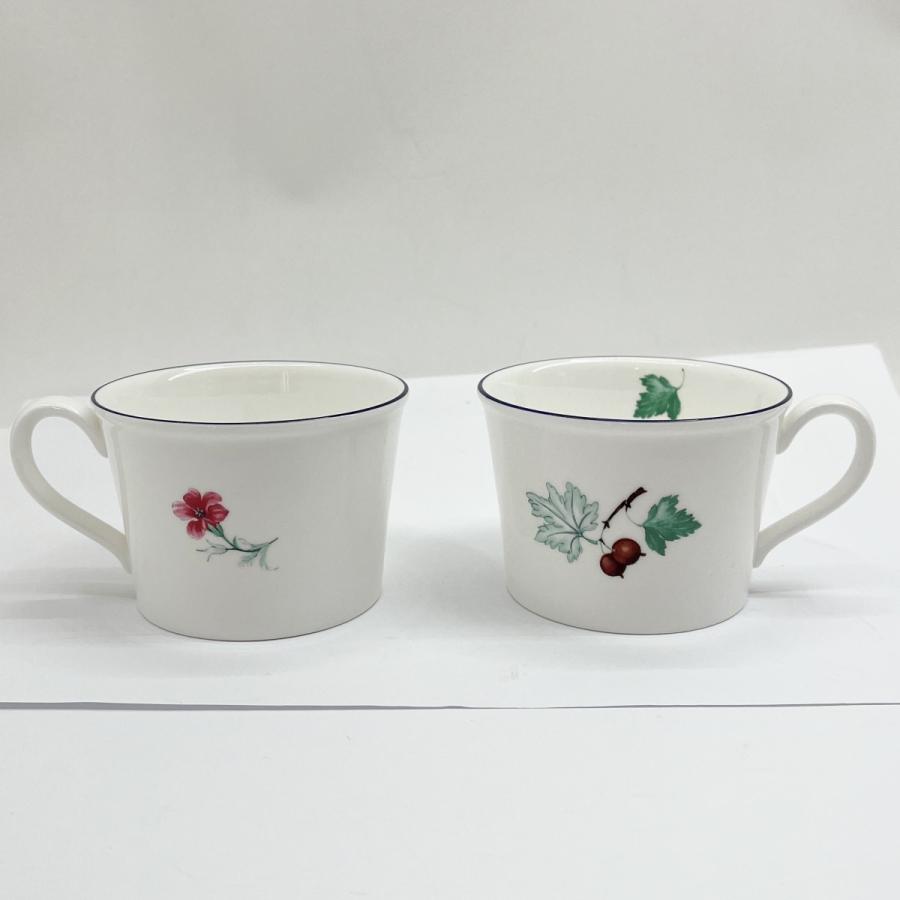 ◆◆ Wedgwood ウェッジウッド カップ\u0026ソーサー プレート フルーツシンフォニー 2客・2枚セット やや傷や汚れありの画像