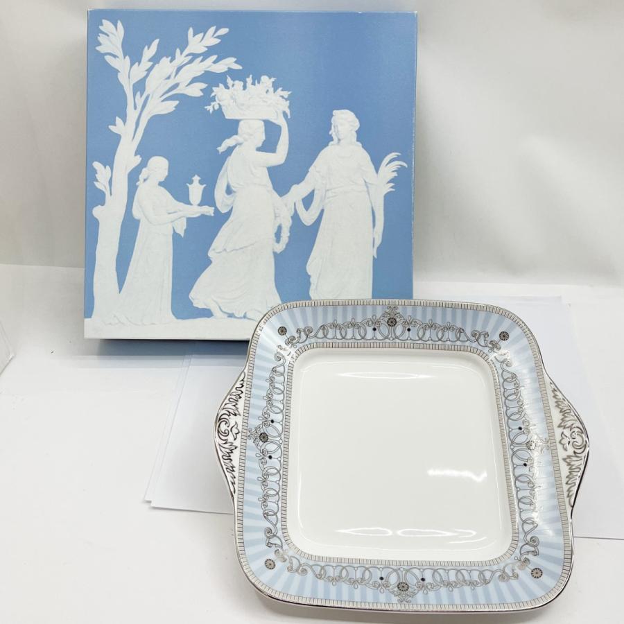 正規輸入品ウェッジウッド アレクサンドラ B&B プレート 皿 Wedgwood ウェッジウッド 皿 角皿 アレクサンドラ B&Bプレート 1枚