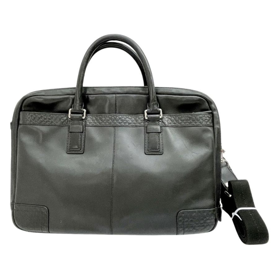 COACH ◇◇ コーチ ビジネスバッグ ブラック メンズ F70550 やや