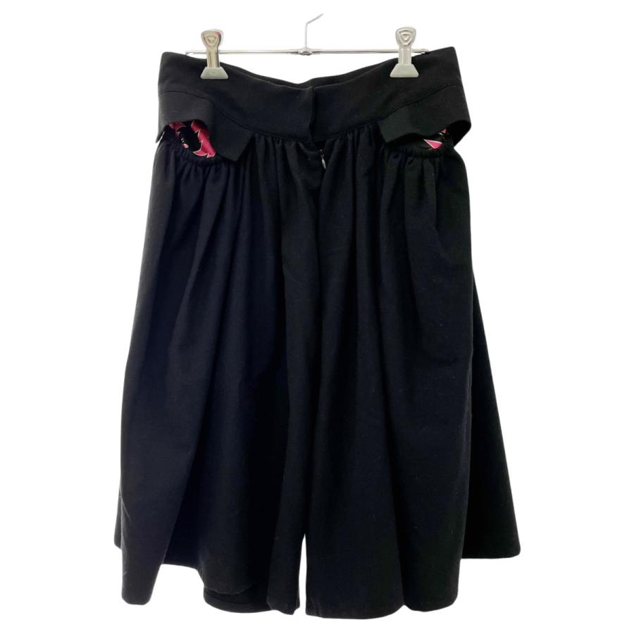 ヨウジヤマモト黒 フレアキュロット ウエスト紐 ◇◇ Yohji yamamoto(LIMIfew) フレアパンツ SIZE S LN-P14-102