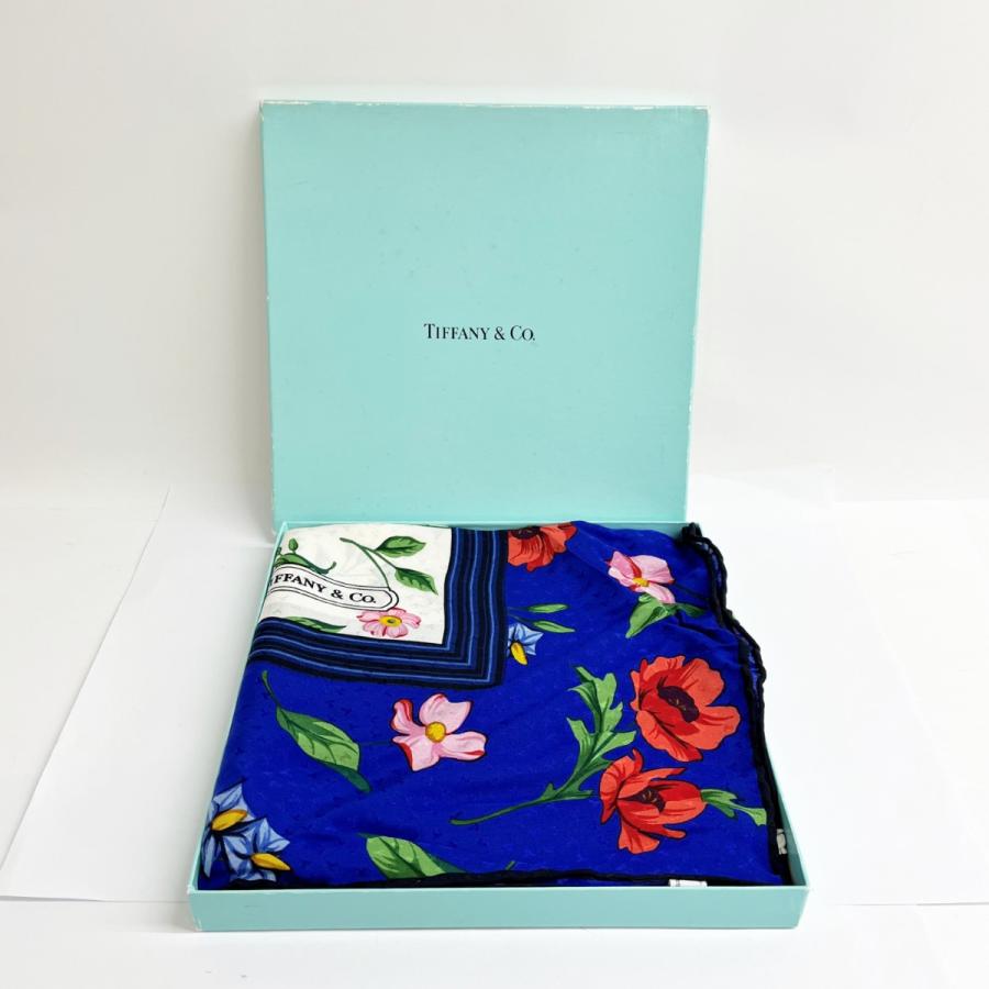 TIFFANY&Co.（ティファニー） ◇◇ Tiffany & Co. スカーフ ブルー 花