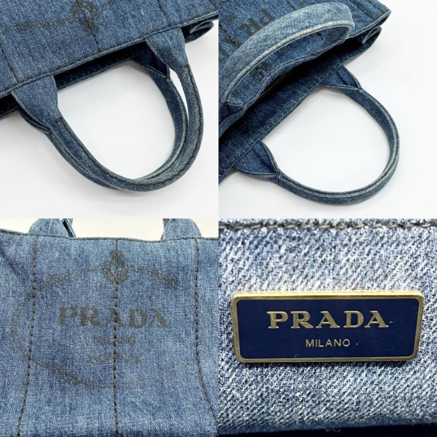PRADA（プラダ） ◇◇ トートバッグ カナパ 2way デニム 布袋