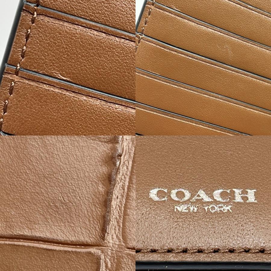 COACH ◇◇ コーチ 長財布 レザー F73134 ブラウン やや傷や汚れあり  