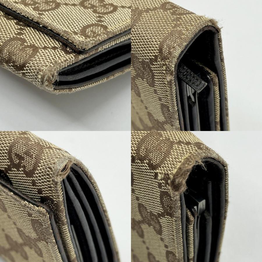 GUCCI（グッチ） ◇◇ 長財布 GGキャンバス 毛羽立ち有り 035.2888
