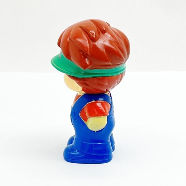 ざんくんさん　確認用　昭和レトロ Safety Toys ソフビ 人形 セット NEC ソフビ人形 NEC坊や 緑サンバイザー 青オーバーオール 昭和レトロ