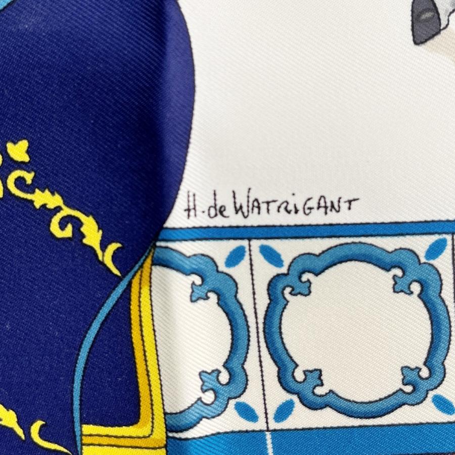 HERMES（エルメス） ◇◇ スカーフ シルク 馬 箱無 赤 レッド 目立った