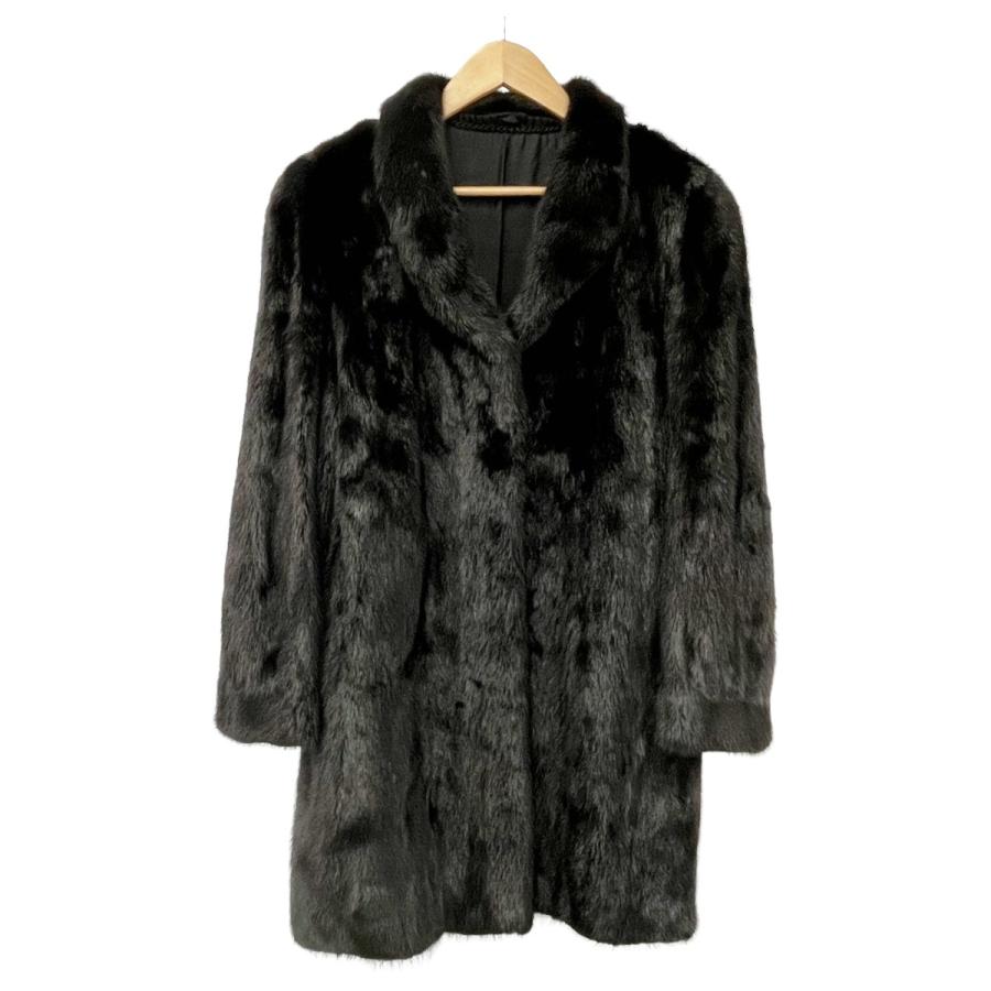MG Sable Fur ミンク 高級 ファーコート ロング ブラック11号 ◇◇ MG sable エムジーセーブル ミンクコート 毛皮コート 11号