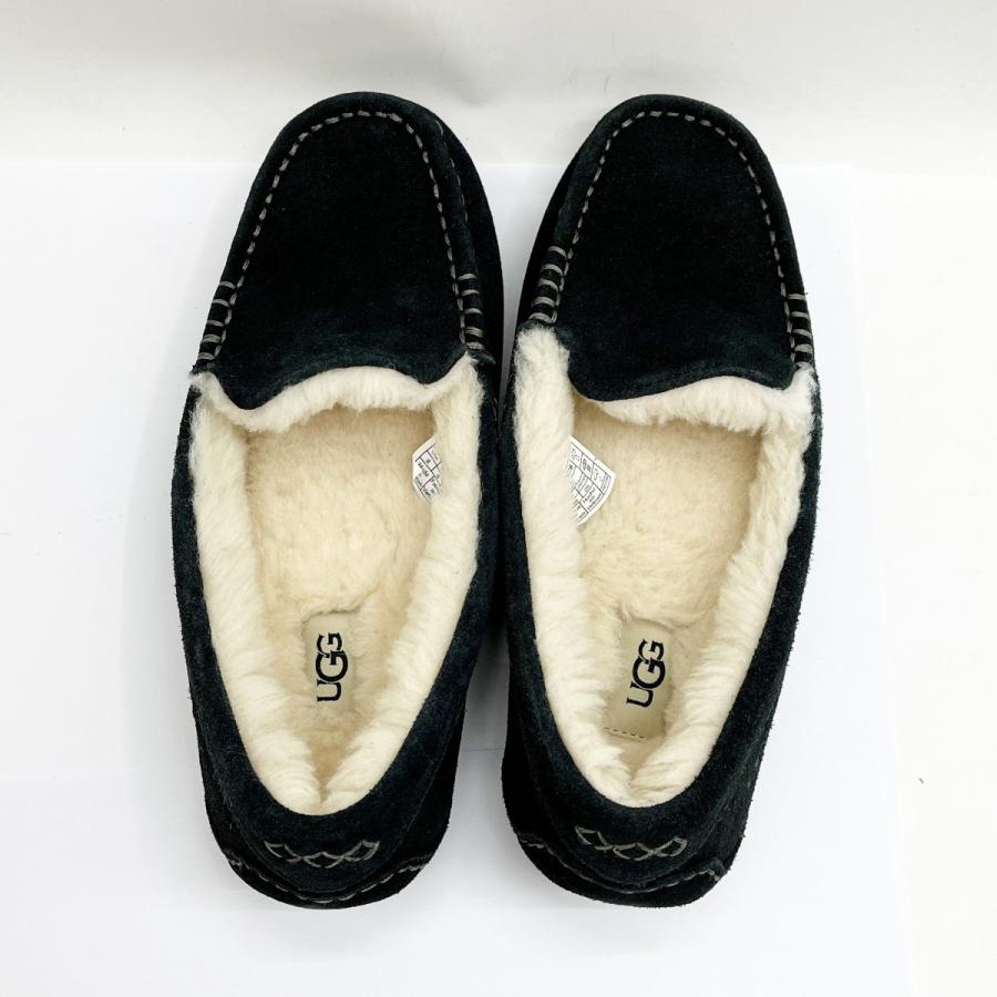 UGG ブラック モカシン　新品未使用品 新品未使用】UGG ブラック モカシン ブラック 25cm UGG WOMEN FUNKARRA