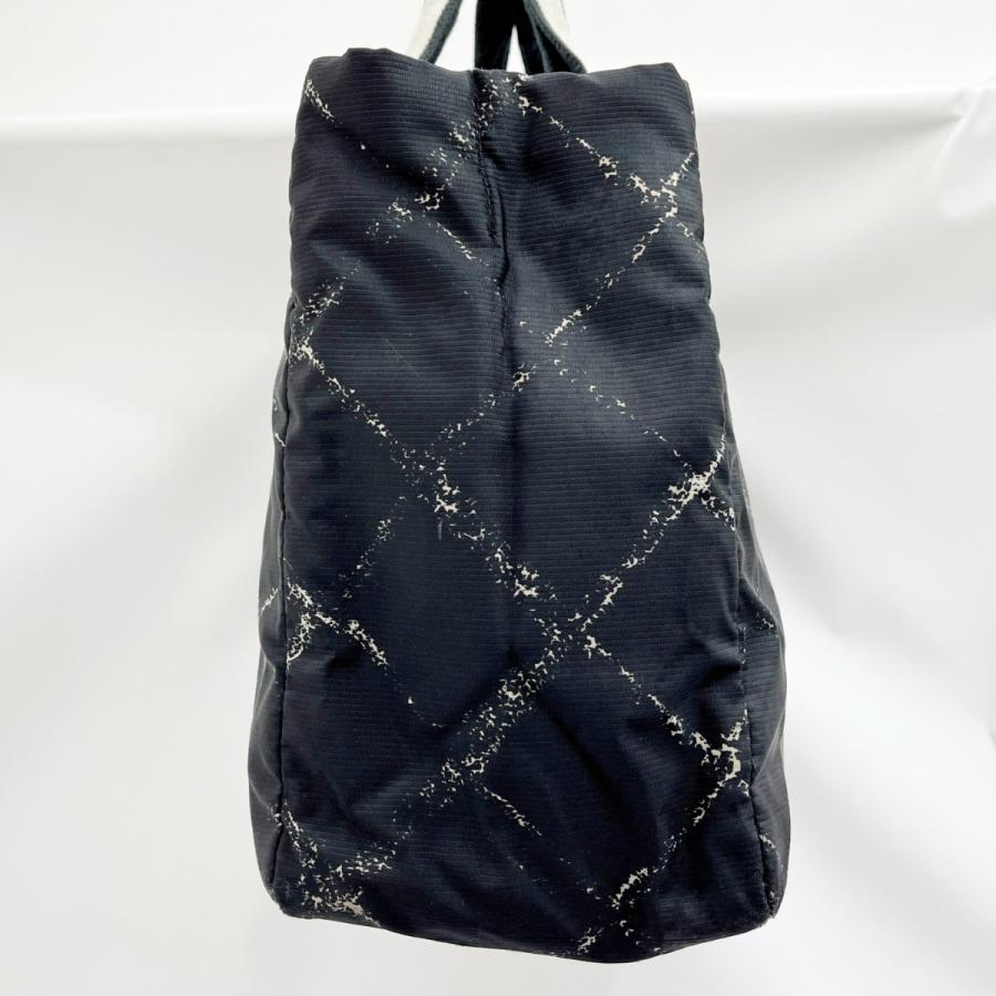 CHANEL シャネル ハンドバッグ トートバッグ トラベルライン ヨゴレ・変色有 レディース ブラック 傷や汚れあり