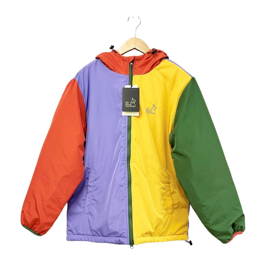 go slow caravan ダウンジャケット　アウター　4 国旗デザイン ◇◇ go slow caravan ゴースローキャラバン ダウンジャケット サイズ4